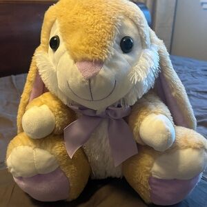 Kellytoy Adorable Plush Bunny with Purple Accents